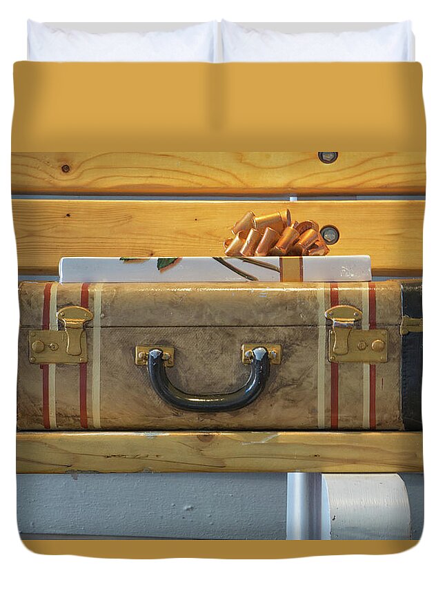 Luggage Duvet Cover featuring the photograph Travel by Dennis Dugan