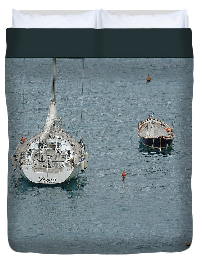 Boat Duvet Cover featuring the photograph Travel by Yohana Negusse