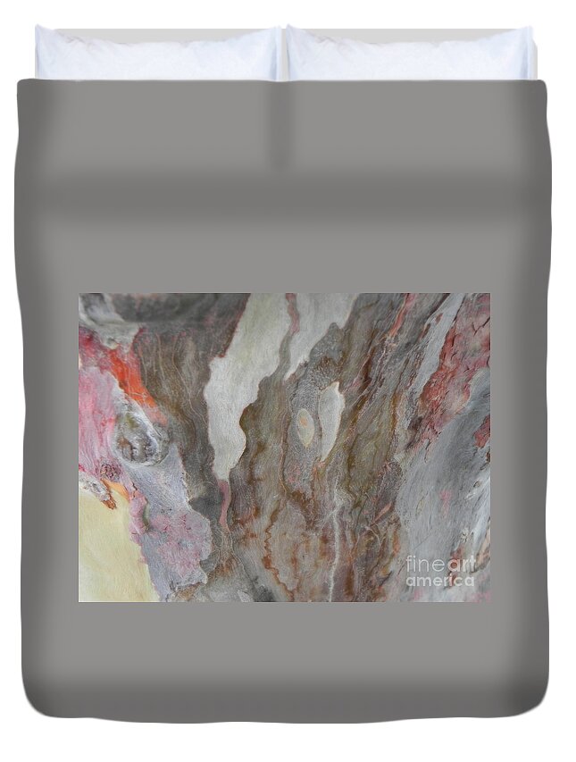 Nature Duvet Cover featuring the photograph Tree barks no.13 by Nili Tochner