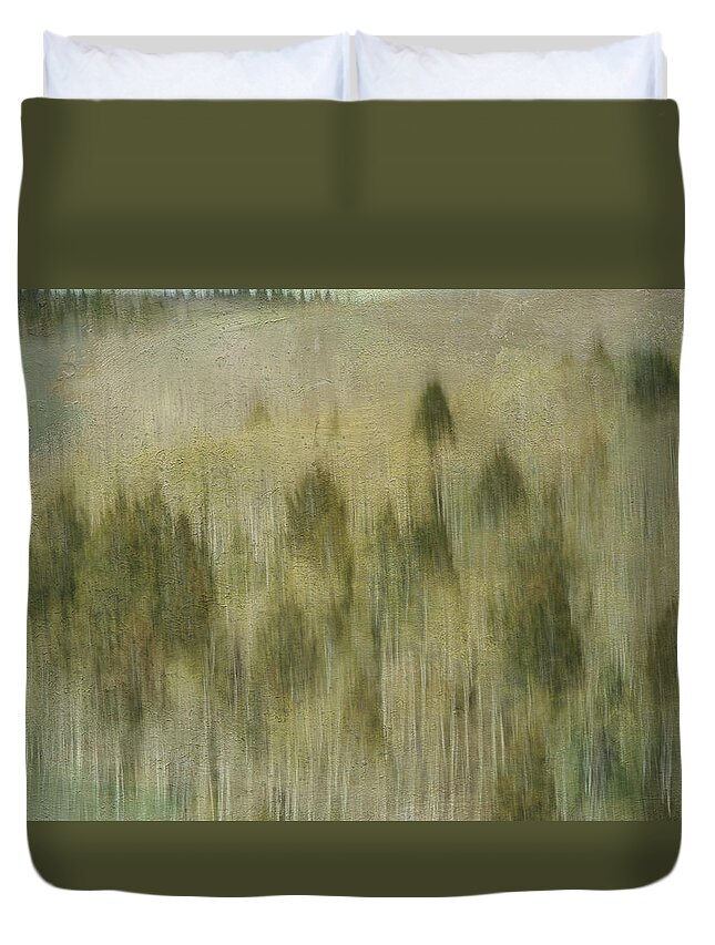 Trees Duvet Cover featuring the photograph Tree line by Carolyn D'Alessandro