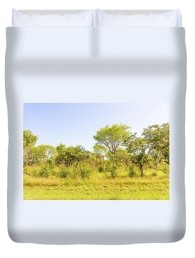 Trees Duvet Cover featuring the photograph Trees in Zambia by Marek Poplawski