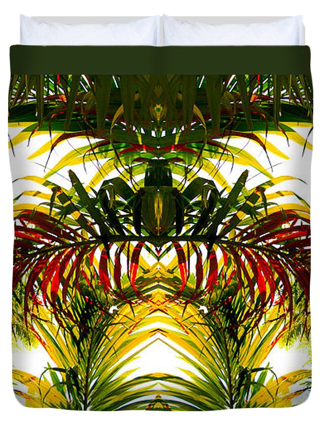 Susan Vineyard Duvet Cover featuring the photograph Tropical Kaleidoscope by Susan Vineyard
