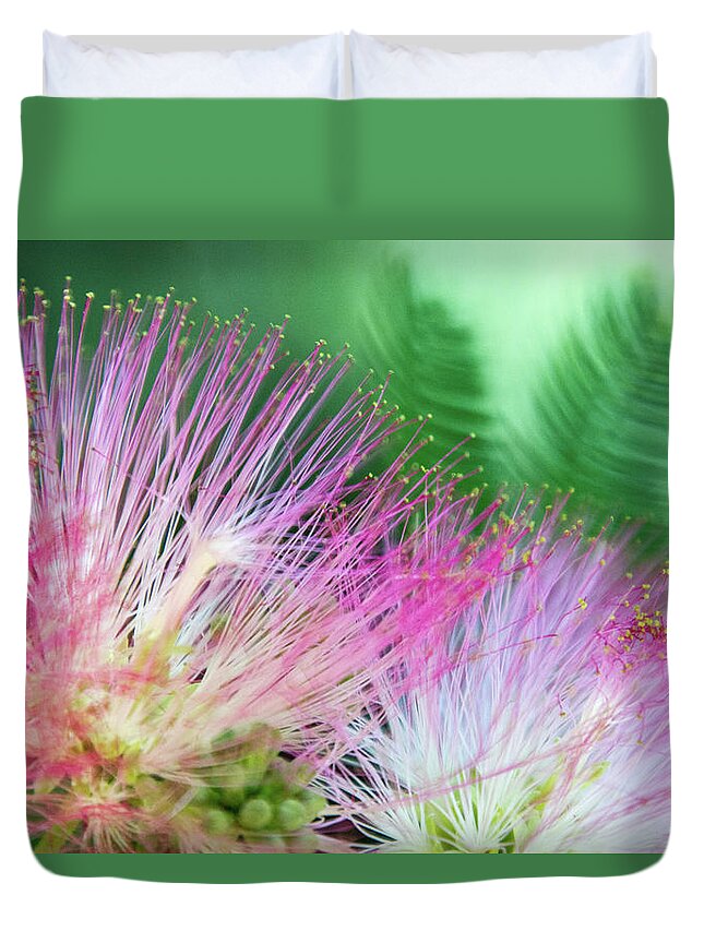 Tropical Duvet Cover featuring the digital art Tropical Twosome by Terry Davis