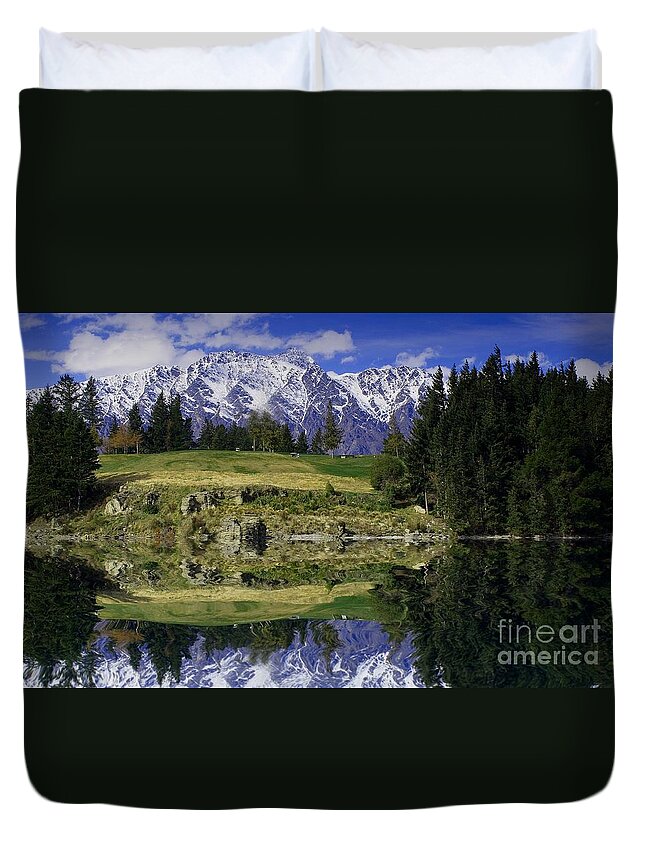 Lake Wakatipu Duvet Cover featuring the photograph Truly Remarkable by Kym Clarke