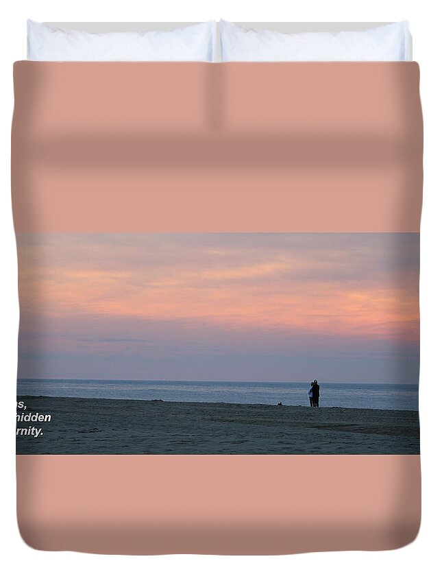 Quotes Duvet Cover featuring the photograph Trust In Dreams... by Robert Banach