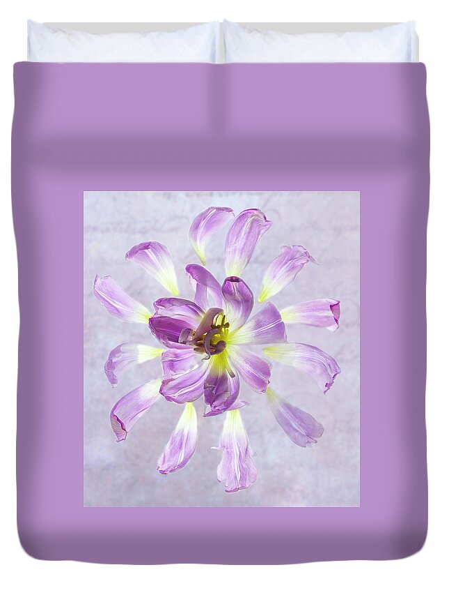 Tulip Duvet Cover featuring the photograph Tulip Patterns by Diane Fifield