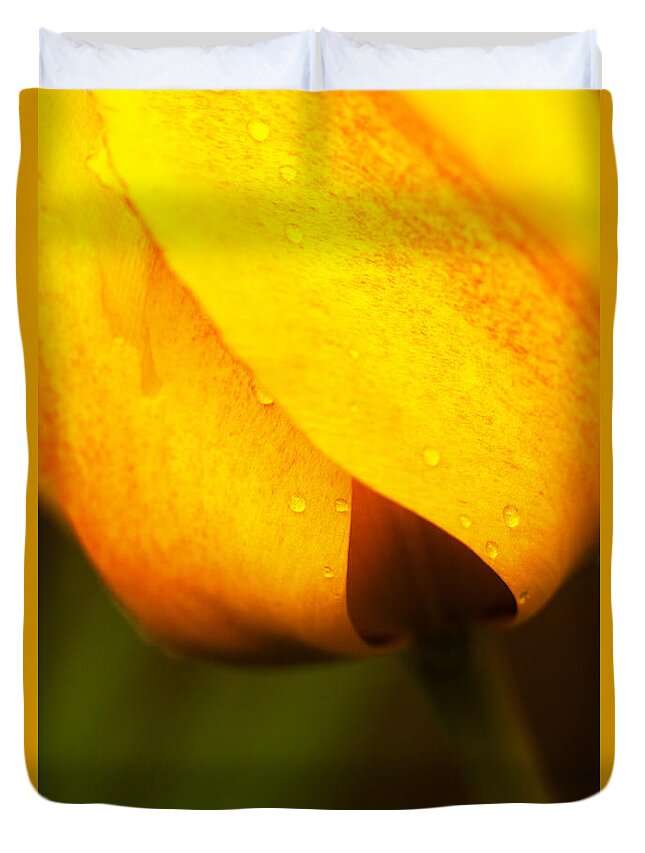 Tulip Duvet Cover featuring the photograph Tulip Spade by Karol Livote