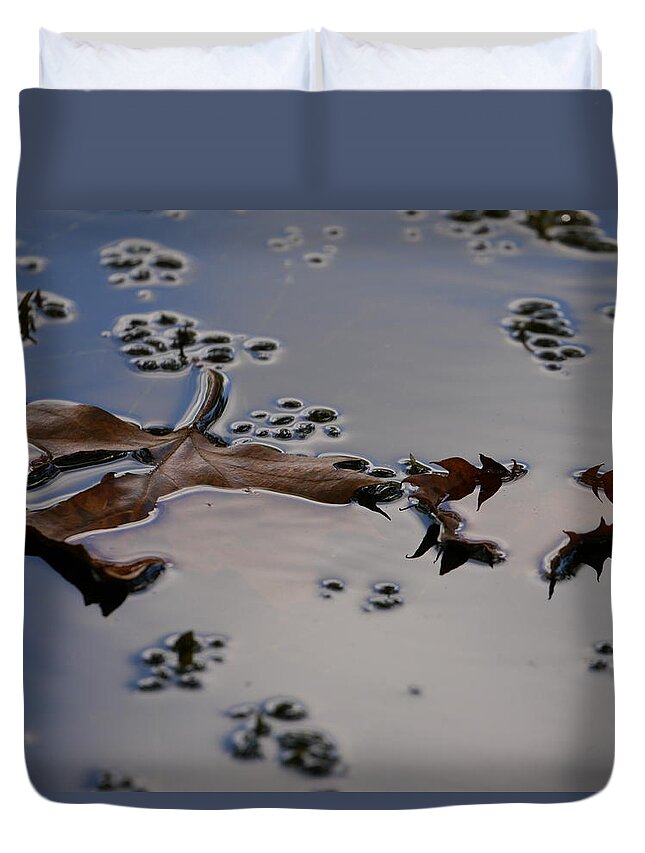 Tulip Tree Leaves Duvet Cover featuring the photograph Tulip Tree Leaves by Jane Ford