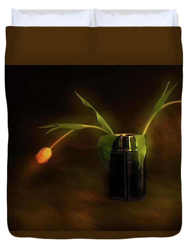 Tulips Duvet Cover featuring the photograph Tulites by John Anderson
