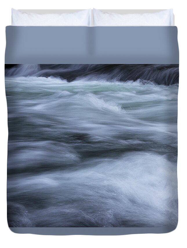 Water Duvet Cover featuring the photograph Turbulence 2 by Mike Eingle