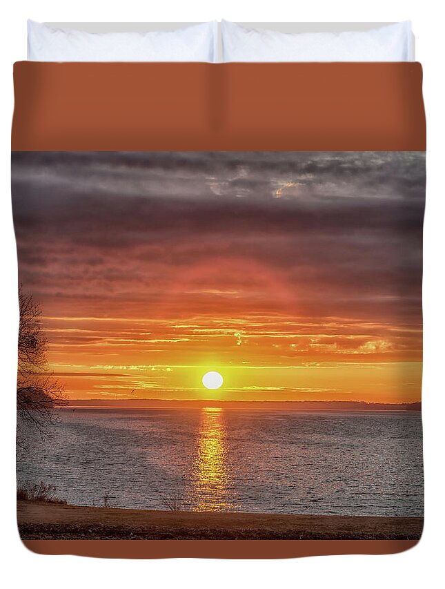  Duvet Cover featuring the photograph Turtle Point by Craig Applegarth