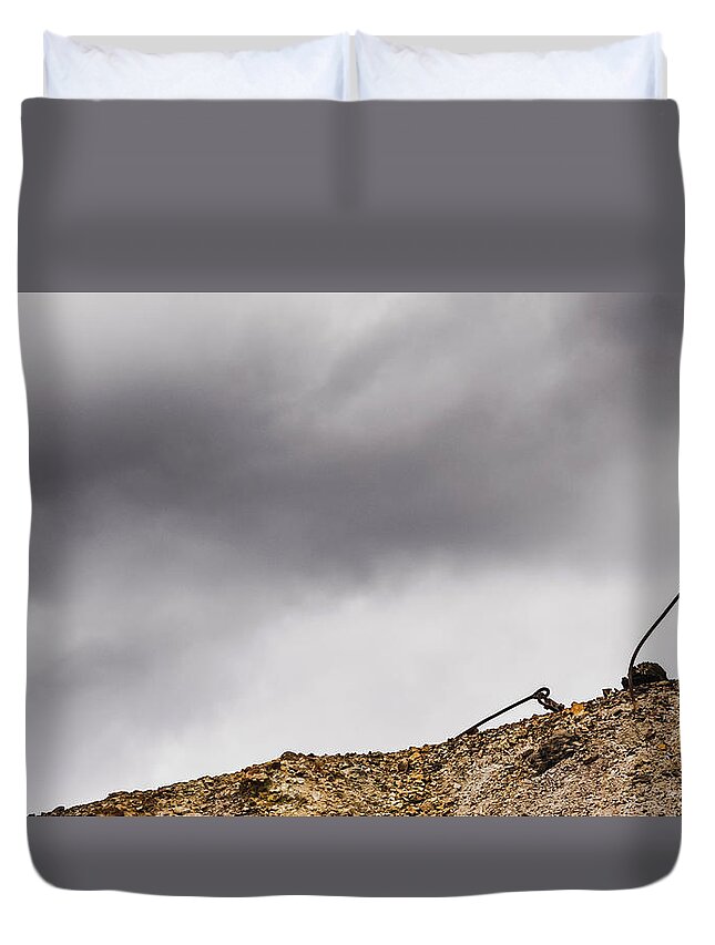Western Duvet Cover featuring the photograph Twice Bent by Steven Milner