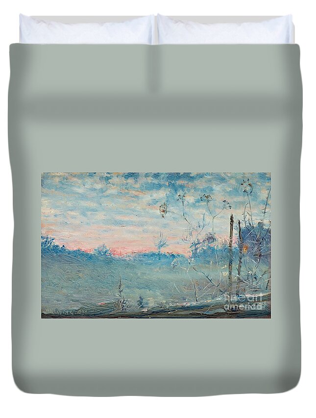 Nils Kreuger Duvet Cover featuring the painting Twilight by MotionAge Designs