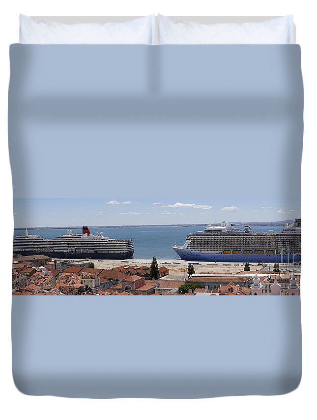 Lisbon Duvet Cover featuring the photograph Magnificent Cruises by Brenda Kean