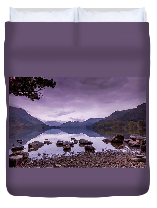 Cumbria Duvet Cover featuring the photograph Ullswater by Neil Alexander Photography