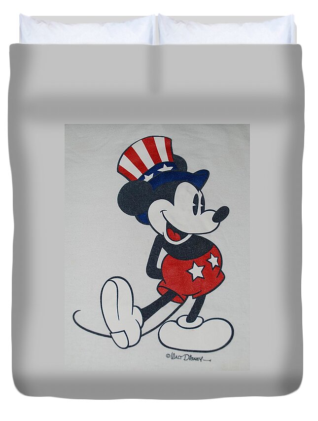 Mickey Mouse Duvet Cover featuring the photograph Uncle Mickey by Rob Hans