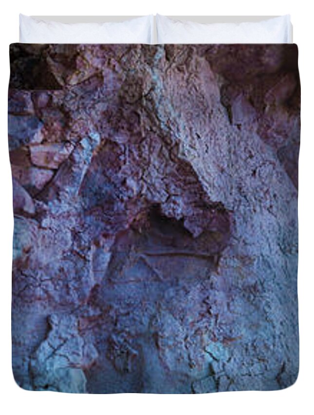 Paint Mines Duvet Cover featuring the photograph Under by Carlos Flores