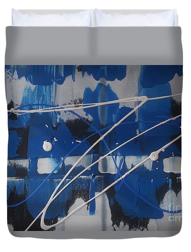 Acrylic Duvet Cover featuring the painting Unity by Jimmy Clark