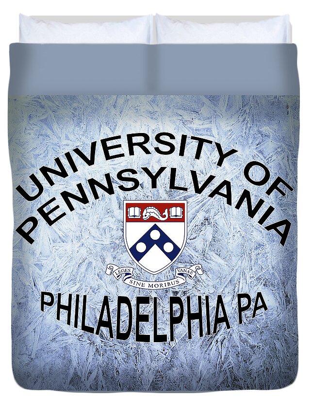 University Duvet Cover featuring the digital art University Of Pennsylvania Philadelphia PA. by Movie Poster Prints