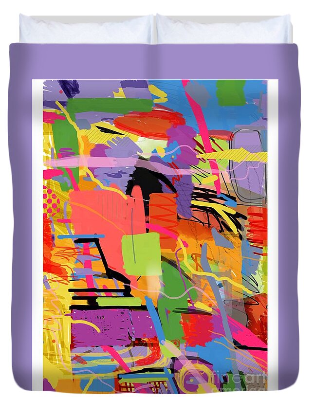 Color Duvet Cover featuring the digital art Untitled 101 by Joe Roache