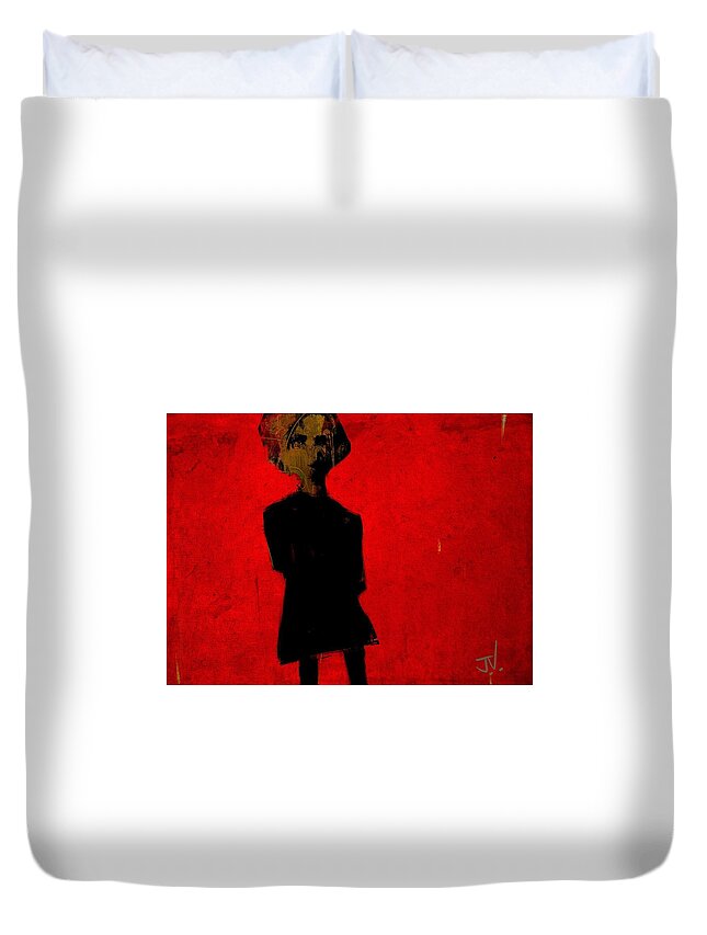 Figure Duvet Cover featuring the digital art Untitled Aug 18 2015 by Jim Vance
