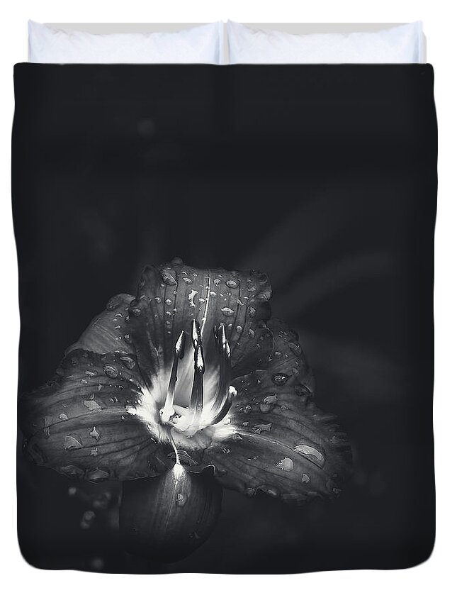 Lily Duvet Cover featuring the photograph Untitled Lily by Scott Norris