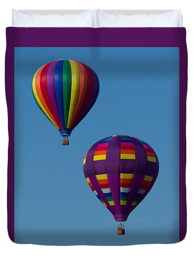 Bealeton Duvet Cover featuring the photograph Up and Away 3 by Leah Palmer
