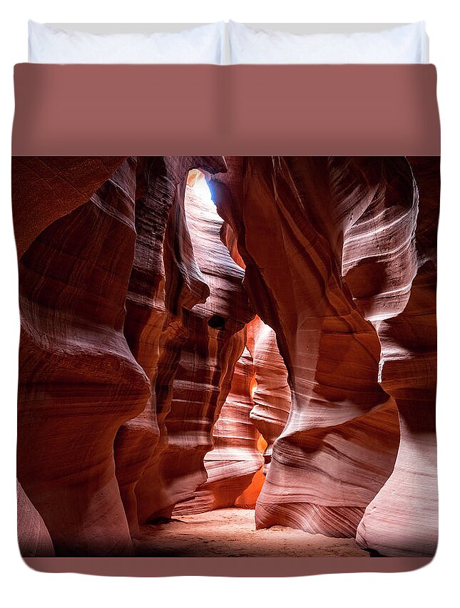  Duvet Cover featuring the photograph Upper Antelope Canyon Navajo Nation by Dean Ginther