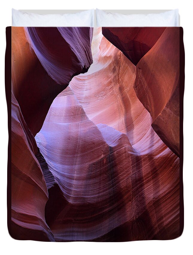 Antelope Duvet Cover featuring the photograph Upper Antelope Canyon by Pierre Leclerc Photography