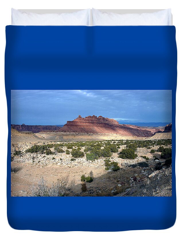 Interstate 80 Duvet Cover featuring the photograph Utah - Vista by DArcy Evans