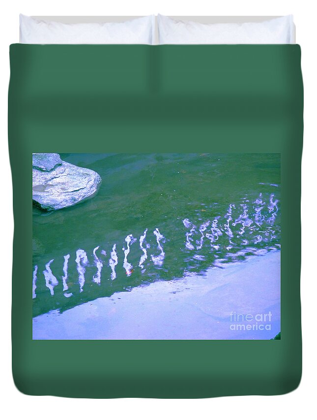 Water Duvet Cover featuring the photograph Vacillate by Sybil Staples