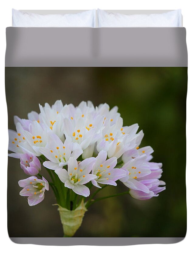 Pink Duvet Cover featuring the photograph Vampire Bouquet by Richard Patmore