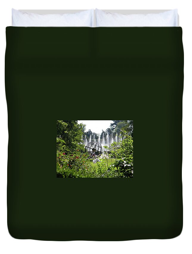 Versailles Duvet Cover featuring the photograph Versailles garden by Manuela Constantin