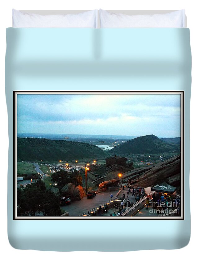  Duvet Cover featuring the photograph View From the Top 2 by Kelly Awad