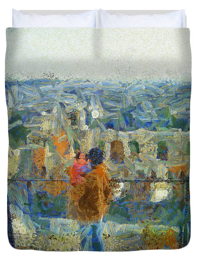 Heritage Site Duvet Cover featuring the photograph Viewing a heritage site by Ashish Agarwal