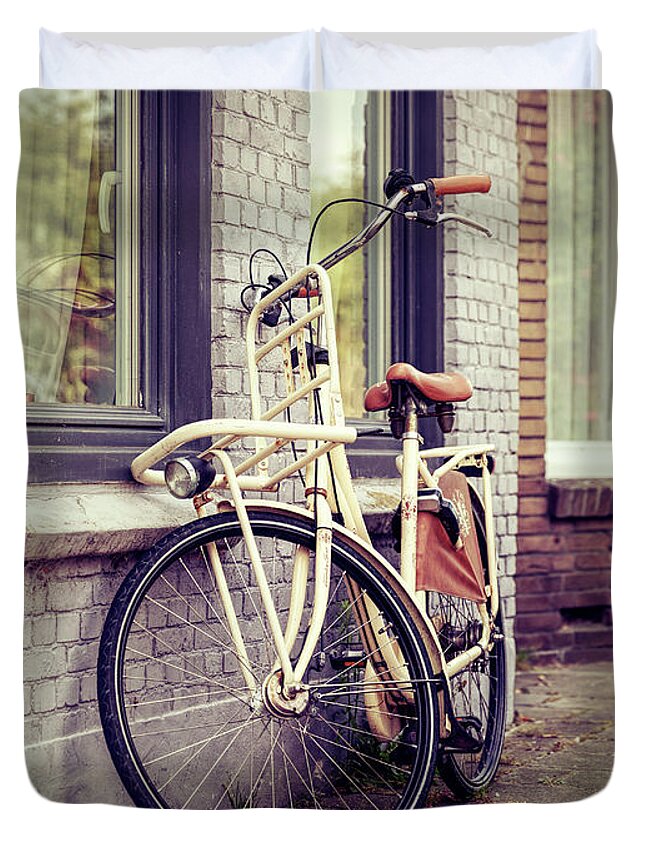 Bike Duvet Cover featuring the photograph Vintage Bike by Daniel Heine