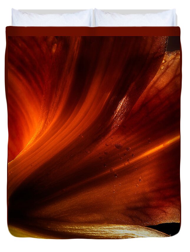 Lily Duvet Cover featuring the photograph Vision Through The Lilies by Michael Eingle