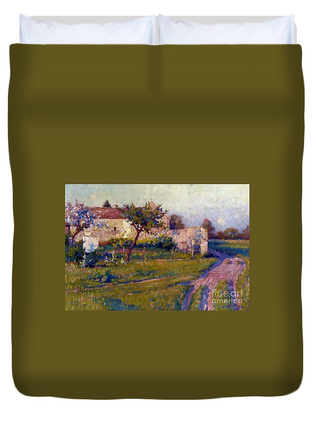 19th Century Duvet Cover featuring the photograph Vonnoh: Spring/france, 1890 by Granger