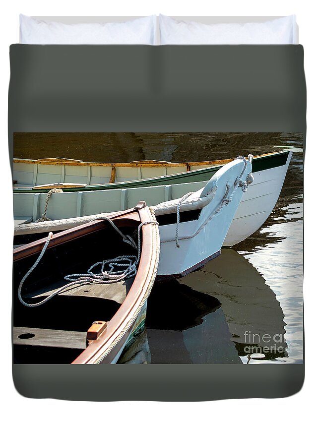Boat Duvet Cover featuring the photograph Waiting On You by Joe Geraci