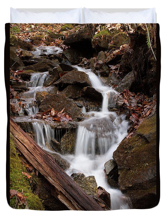 Cascade Duvet Cover featuring the photograph Walden Creek Cascade by Paul Rebmann