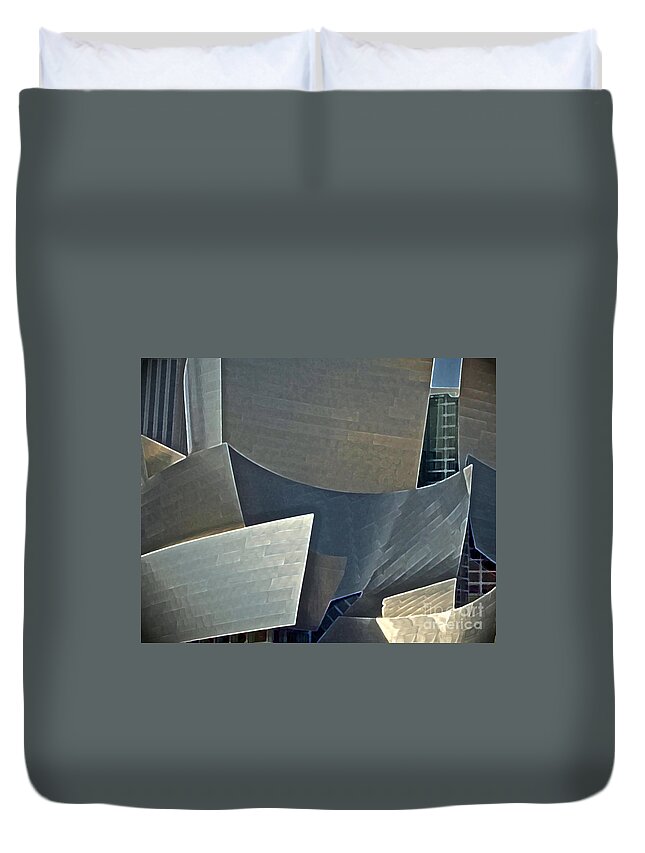 Philharmonic Duvet Cover featuring the photograph Walt Disney Concert Center by Gwyn Newcombe