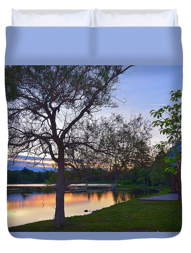 Warming House Duvet Cover featuring the photograph Warming House by Kate Arsenault 