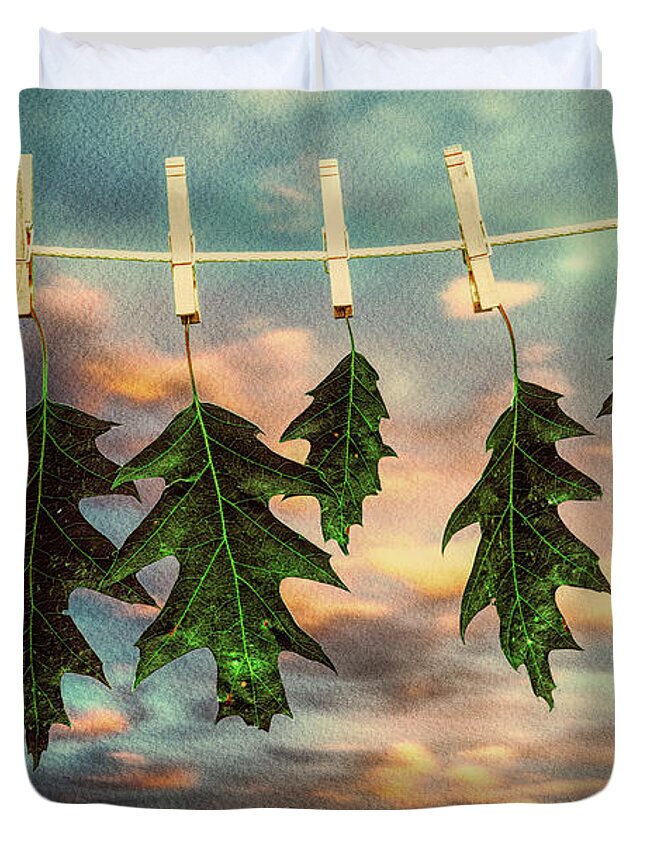 Nature Duvet Cover featuring the photograph Wash Day by Bob Orsillo