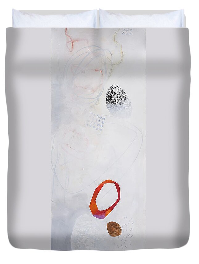  Painting Duvet Cover featuring the painting Washed Up # 1 by Jane Davies