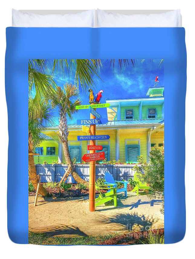 Beachy Duvet Cover featuring the photograph Wastin Away by Debbi Granruth