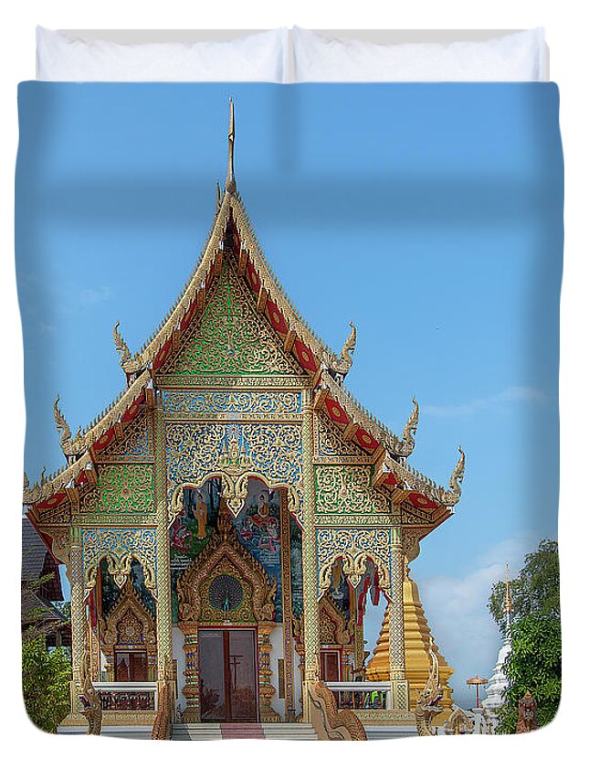 Scenic Duvet Cover featuring the photograph Wat San Pu Loei Phra Wihan DTHCM2258 by Gerry Gantt
