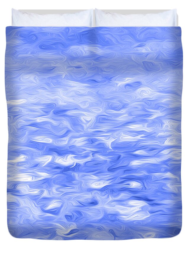 Colby Lake Duvet Cover featuring the photograph Water Abstract by George Robinson