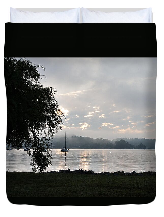 Water Tree Duvet Cover featuring the photograph Water Tree by Sharon Popek