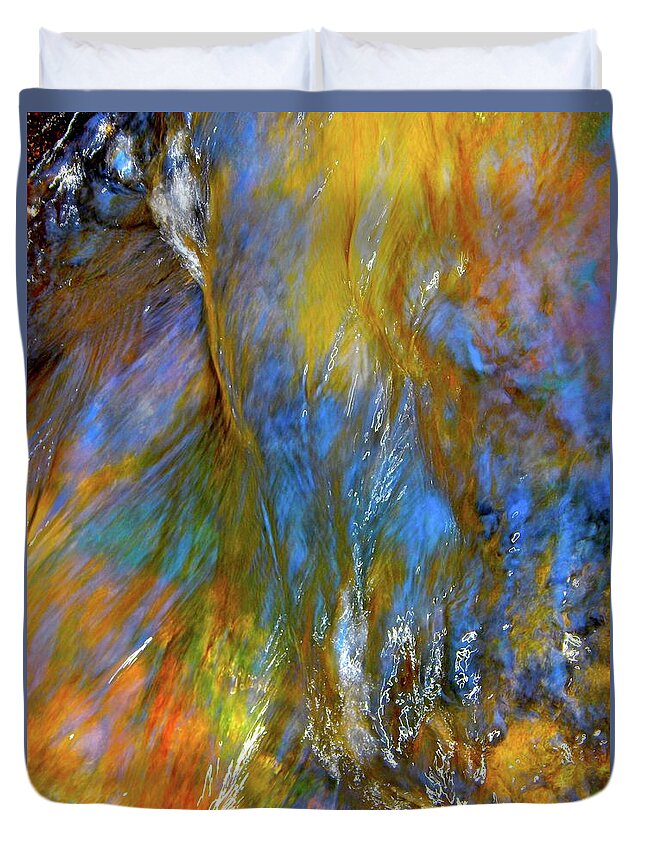 Color Landscape Duvet Cover featuring the photograph Water Wonder 164 by George Ramos