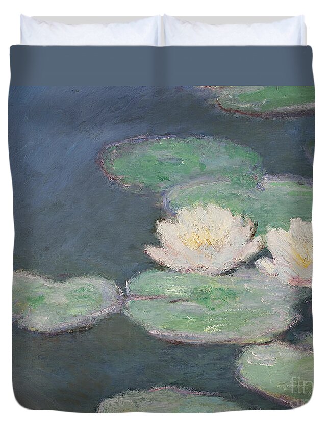 Waterlilies Duvet Cover featuring the painting Waterlilies by Claude Monet